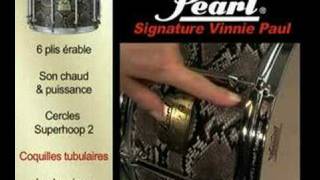 Caisse Claire Pearl Signature Vinnie Paul La Boite Noire [upl. by Ainesey309]