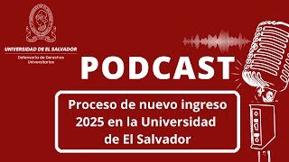 Proceso de nuevo ingreso 2025 en la UES [upl. by Arlan847]