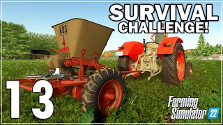 This Fertiliser Spreader IS GREAT  Hard Survival Challenge  FS22  Episode 13 [upl. by Nivla]