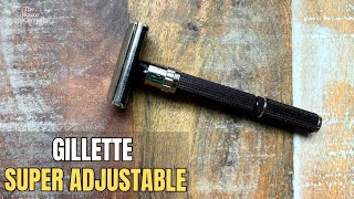 Vintage Razor  Gillette Super Adjustable 109  Shave amp Chat [upl. by Latnahc]