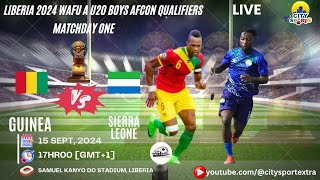 Guinea vs Sierra Leone Live  2024 WAFU A U20 Boys Nations  2025 AFCON Qualifiers [upl. by Acirre]