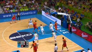 Highlights SloveniaSpain EuroBasket 2013 [upl. by Cad762]