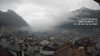 Timelapse 01122023  Webcam Casa Ciajeole  Moena Val di Fassa Dolomiti [upl. by Mosnar]