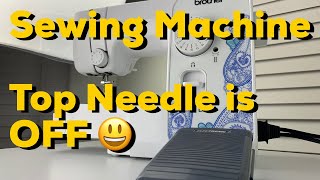 Sewing Machine Brother LX3817  The Needle is Hitting The Plate [upl. by Kramlich]