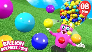 Little Gumballs  BillionSurpriseToys Nursery Rhymes Kids Songs [upl. by Adiana]