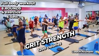 GRIT STRENGTH WORKOUT  1200 CALORIES BURN  افضل طريقة لحرق،الدهون وانقاص الوزن [upl. by Enajaras]