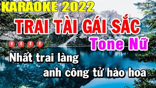 Trai Tài Gái Sắc Karaoke Tone Nữ Nhạc Sống  Beat Mới Dễ Hát Âm Thanh Chuẩn  Trọng Hiếu [upl. by Averill]