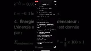 ChatGPT4o et le régime transitoire science maths education physics [upl. by Annibo]