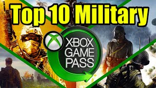 Top 10 Best Xbox Game Pass Military Games Military Shooters [upl. by Garfield]