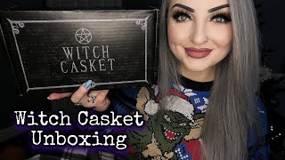 Witch Casket  Monthly Subscription Box Unboxing December 2021 [upl. by Moitoso]