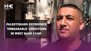 Palestinians experience ‘unbearable conditions’ in West Bank camp amid Israeli raids [upl. by Adriell]