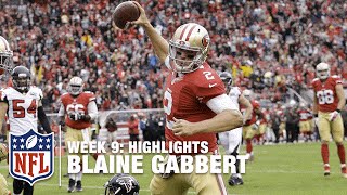 Blaine Gabbert Highlights Week 9  Falcons vs 49ers  NFL [upl. by Maghutte675]