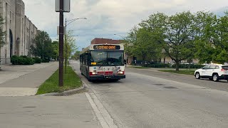 CTA Bus Route 4 Cottage Grove CTA New Flyer D40LF 2007 1268 [upl. by Jacquet988]