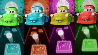 🏎️Tow Mater vs Dinoco King vs Ligtning Mcqueen vs Cursed Miss Fritter \ Coffin Dance [upl. by Byrann314]