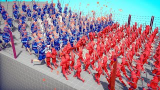 100x MEDIEVAL KING ARMY👑 vs 🥷 100x DYNASTY ARMY  Totally Accurate Battle Simulator  TABS [upl. by Htebarual]