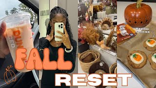 Fall Reset  Trying Fall Drinks Fall Hygiene Shopping Baking Cookies [upl. by Yelsiap]