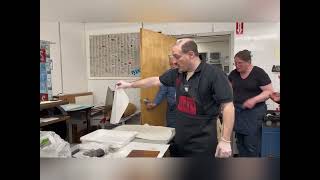 Intaglio Print Demonstration by Andy Volpe [upl. by Jenifer695]