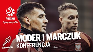 JAKUB MODER I DOMINIK MARCZUK NA KONFERENCJI PRASOWEJ REPREZENTACJI POLSKI RETRANSMISJA ⚪🔴 [upl. by Waite544]