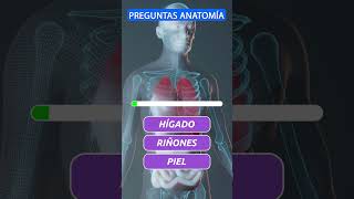 5 PREGUNTAS DEL CUERPO HUMANO 🧠 ¿Cuánto sabes de ANATOMÍA entretenimiento adivinanza shortsviral [upl. by Colbye]