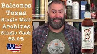 Balcones Texas Single Malt Whisky Single Cask 19264 with 629 from Archives  Review by WhiskyJason [upl. by Kryska60]