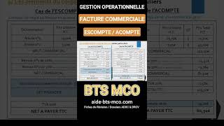 Comprendre les ACOMPTES et les ESCOMPTES en facturation  Gestion en BTS MCO [upl. by Jackquelin]