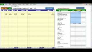 USA Trucker Bookkeeping Spreadsheet Software with IFTA Fuel Tax [upl. by Leachim]