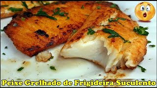 Peixe Grelhado de Frigideira  Super Suculento  Dicas de Restaurante [upl. by Nibbs]