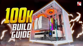 100K White PC Build Guide 2023  Ft Arc A770 16GB [upl. by Enilamme]