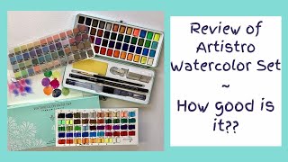 Review of Artistro Watercolour Set  How good is it [upl. by Ferrand]