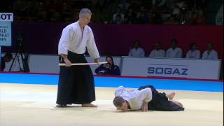 Aikido Bokken Demonstration Mexico amp Australia SportAccord World Combat Games 2013 [upl. by Elda]