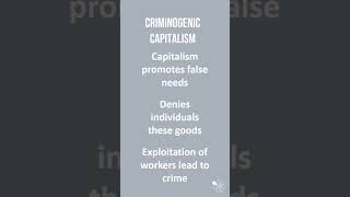 Marxist Theories  60 Second Criminology WJEC Level 3 Unit 2 [upl. by Arim]