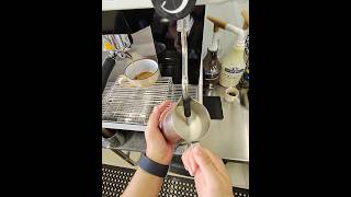 Vanilla Latte time latteart vanillalatte lattetutorial [upl. by Ezitram]