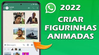 Como criar FIGURINHAS ANIMADAS no WhatsApp com APENAS 1 APP [upl. by Nivanod]