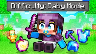 Minecraft But Its on BABY Difficulty [upl. by Mazur]