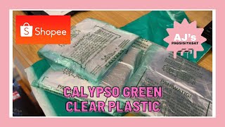 CALYPSO GREEN CLEAR PLASTIC NAHIRAPAN MAGHANAP MG SIZE 5x10 KAYA NAGONLINE NALANG [upl. by Ephrayim]