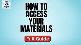 LPA STUDY GUIDE  How to access your materials [upl. by Danete]