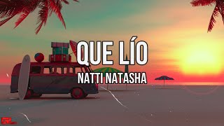 Natti Natasha  Que Lío LetrasLyrics🎵 [upl. by Richy787]