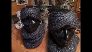 DIY tolles STIRNBAND im Look der 50er STRICKEN ganz LEICHT GEMACHT  2 [upl. by Simon588]