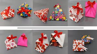 Diy Easy Gift Boxes  How To Make Gift Boxes From Paper Without Tape [upl. by Oluap]