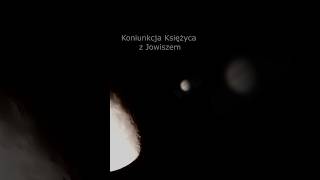 Koniunkcja Księżyca z Jowiszem księżyc moon jowisz jupiter conjunctionanimation dc foryou [upl. by Nileak520]