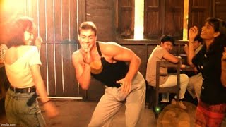 Jean Claude Van Damme Dances To Reggae Music jcvd jeanclaudevandamme reggae [upl. by Jamie]