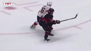 Barkov Injured Against The Senators [upl. by Nashner]