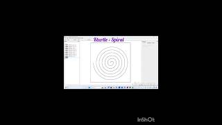 Kturtle drawing spiral  Learn basic coding in kturtle  Coding with kturtle  kturtle shortsvideo [upl. by Bywaters]