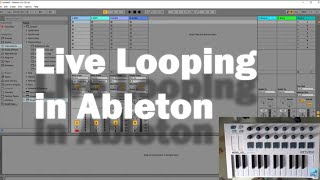 How to live loop in Ableton Setup and tutorial with Arturia Minilab MK2 [upl. by Ahsirtak]