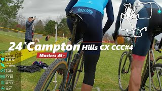 2024 Campton Hills CX  ChiCrossCup 4  Masters 45 [upl. by Shabbir]