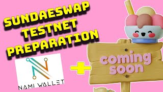 SundaeSwap Testnet Preparation  How to setup Nami Wallet for Sundaeswap Testnet [upl. by Annaigroeg]