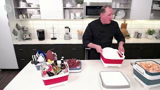 Henning Lee Set of 2 Collapsible Dish Drainers on QVC [upl. by Riane]