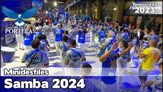 Portela 2024 ao vivo  Minidesfile na Cidade do Samba MD24 [upl. by Nnel]