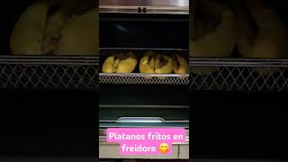 Plátanos fritos en freidora de aire freidoradeaire [upl. by Leasi]