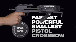 The fastest most powerful and smallest compound pistol crossbow in the World 2021  Ballista Bat [upl. by Eirehs]